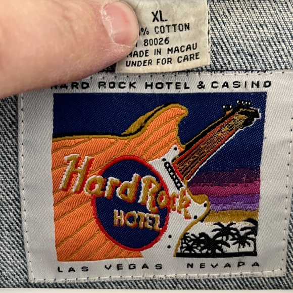Original Jean Jacket HARD ROCK HOTEL Las Vegas XL - Picture 4 of 6